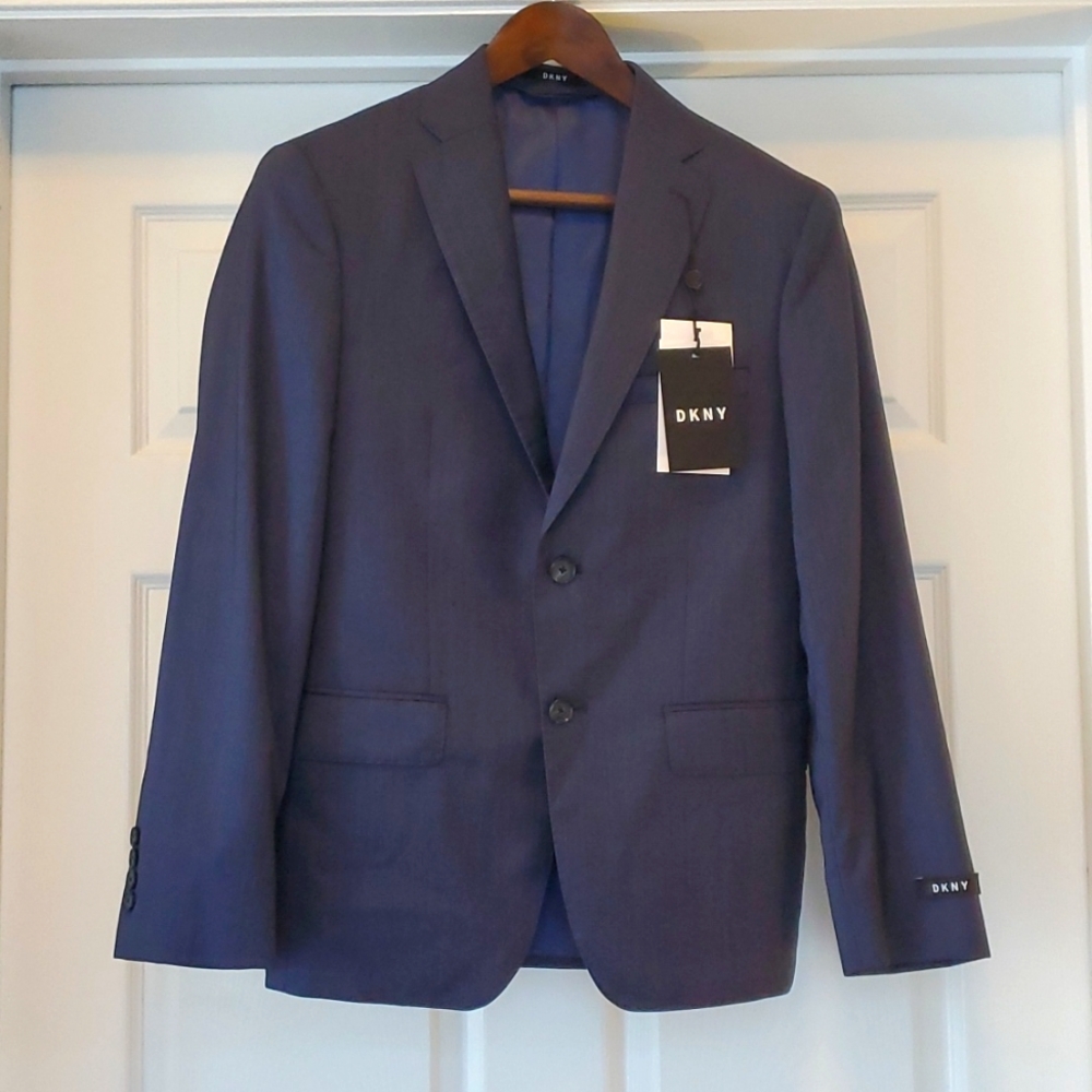 NWT DKNY Reda Blazer Navy Blue Size 38S